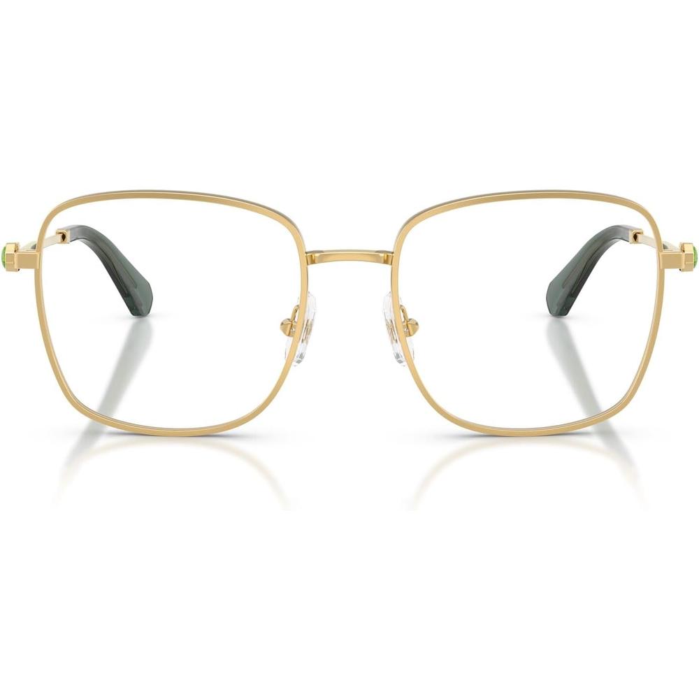 SWAROVSKI MONTURA CUADRADO SK1036 53 MM MUJER | GOLD/GREEN/DEMO LENS - 1
