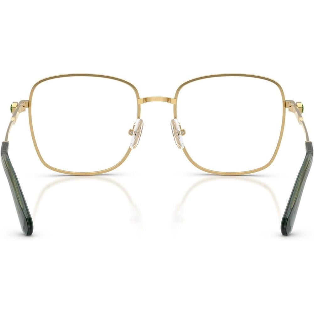 SWAROVSKI MONTURA CUADRADO SK1036 53 MM MUJER | GOLD/GREEN/DEMO LENS - 4