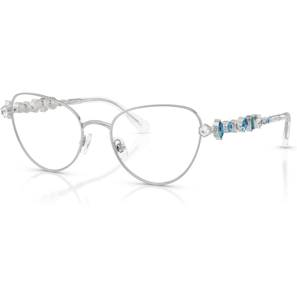 SWAROVSKI MONTURA SK1024 53 MM MUJER | SILVER/DEMO LENS - 2