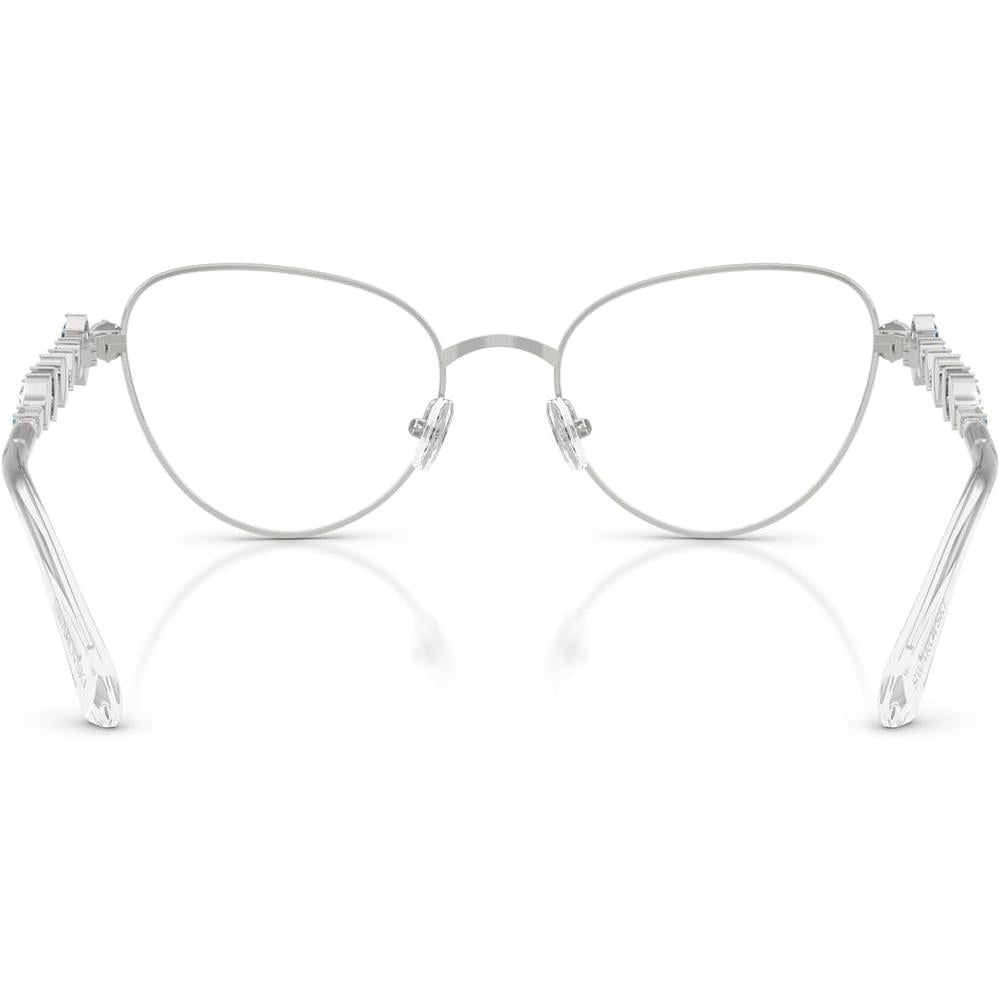 SWAROVSKI MONTURA SK1024 53 MM MUJER | SILVER/DEMO LENS - 4