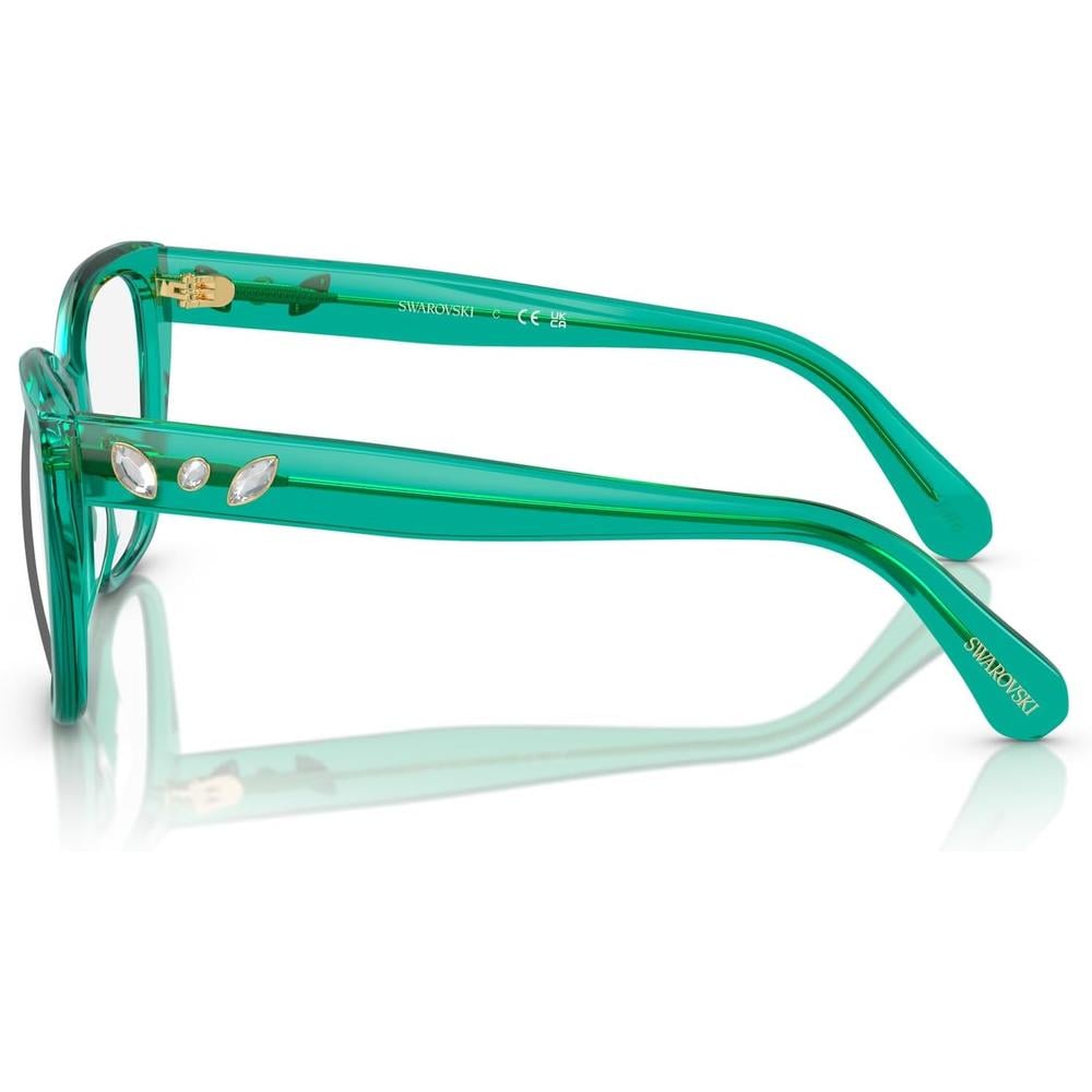 SWAROVSKI MONTURA CUADRADO SK2008 53 MM MUJER | CRYSTAL GREEN/DEMO LENS - 3