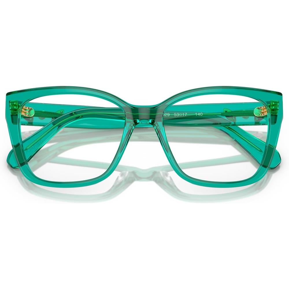 SWAROVSKI MONTURA CUADRADO SK2008 53 MM MUJER | CRYSTAL GREEN/DEMO LENS - 5