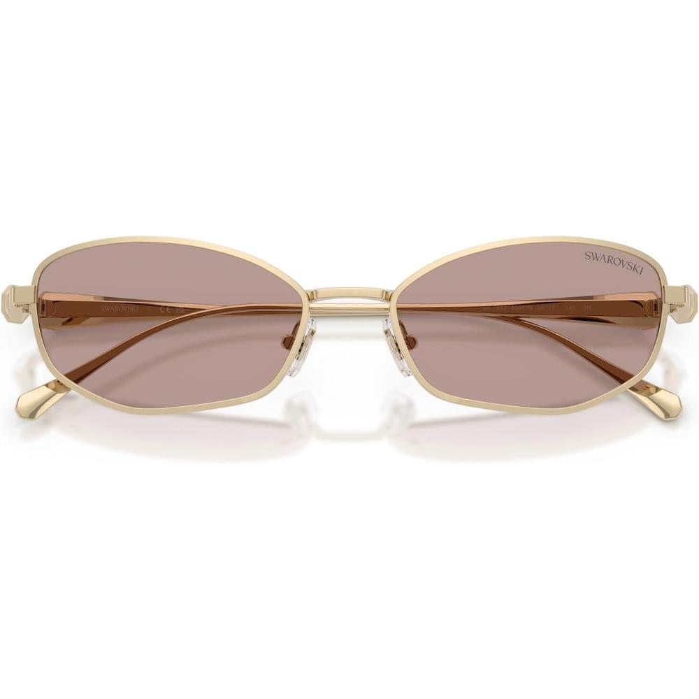 SWAROVSKI LENTES DE SOL SK7042 55 MM MUJER | PALE GOLD/CRYSTAL/LIGHT PURPLE BROWN - 5