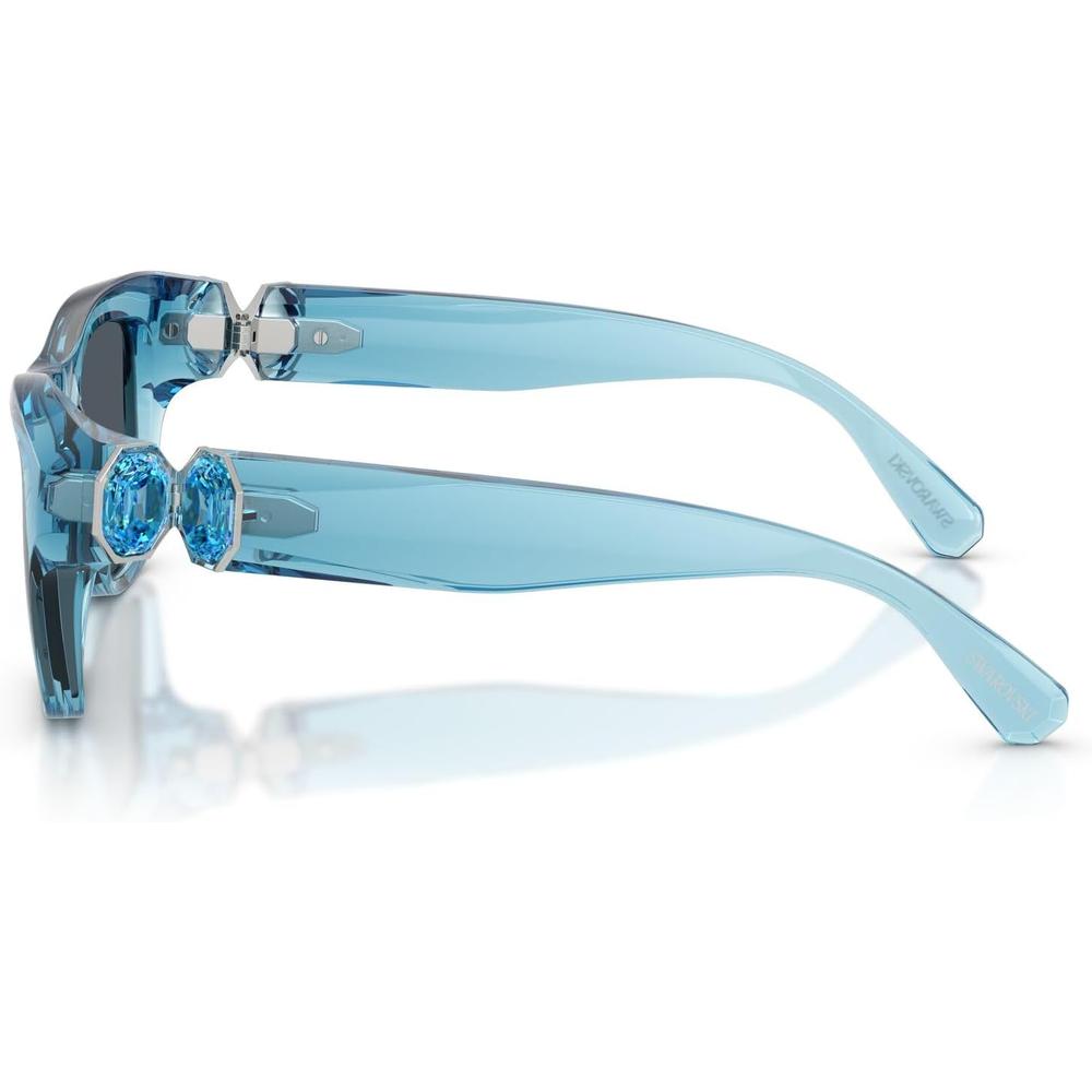 SWAROVSKI LENTES DE SOL SK6056U 50 MM MUJER | LIGHT TRANSPARENT BLUE/DARK GREY - 3