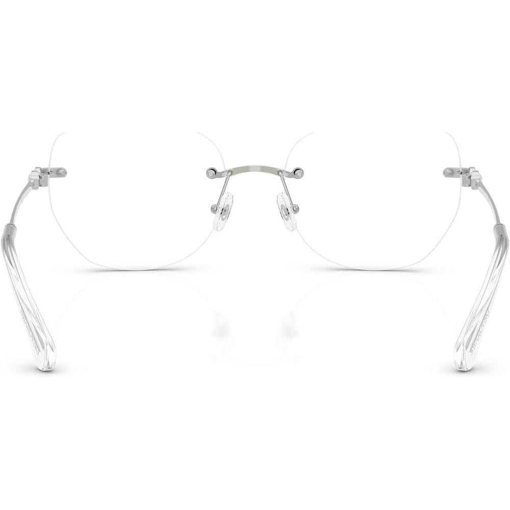 SWAROVSKI MONTURA SK1038 54 MM MUJER | SILVER/DEMO LENS - 4
