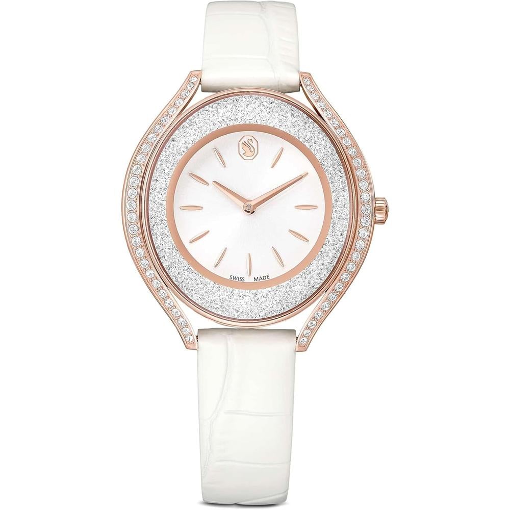 SWAROVSKI RELOJ CRYSTALLINE AURA PARA MUJER | WHITE, ROSE GOLD-TONE FINISH - 1