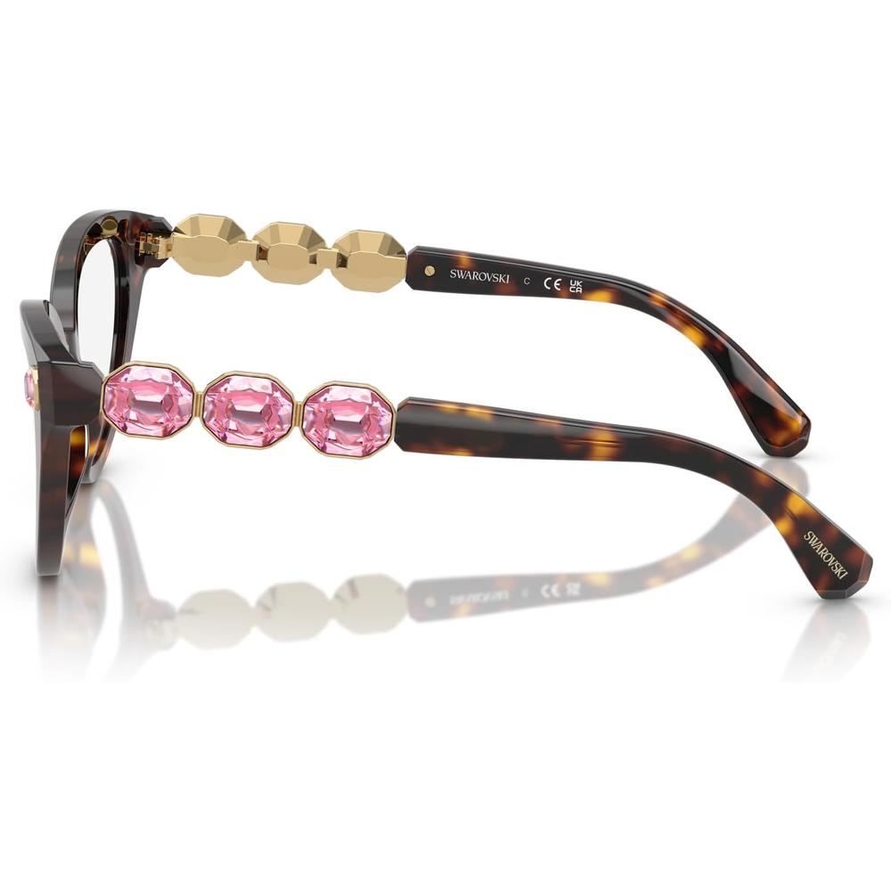 SWAROVSKI MONTURA SK2028 51 MM MUJER | HAVANA/DEMO LENS - 3