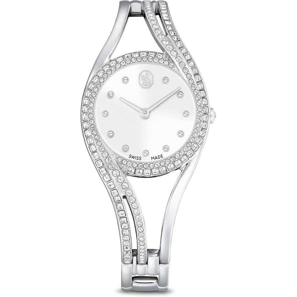 SWAROVSKI RELOJ HYPERBOLA BANGLE PARA MUJER | SILVER TONE - 1