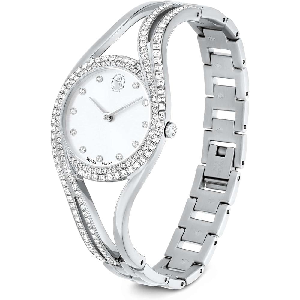 SWAROVSKI RELOJ HYPERBOLA BANGLE PARA MUJER | SILVER TONE - 2