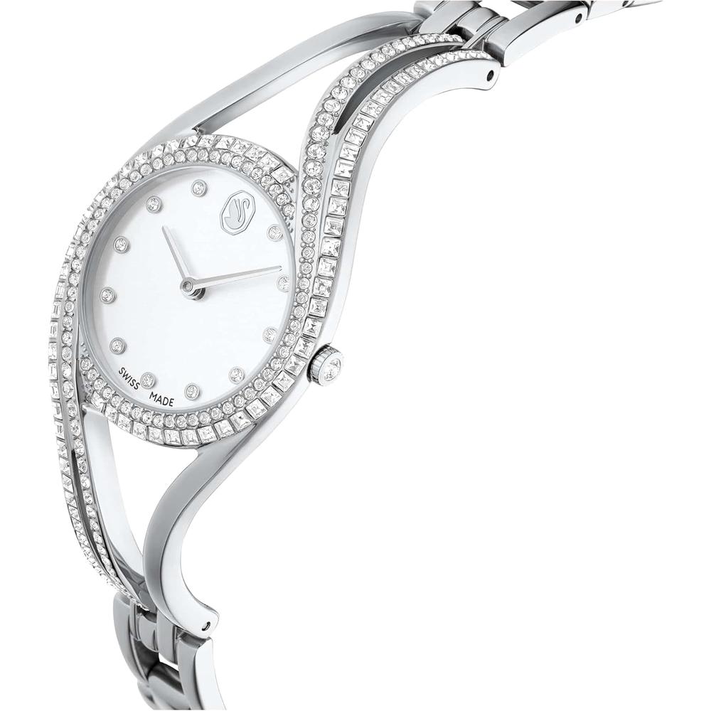 SWAROVSKI RELOJ HYPERBOLA BANGLE PARA MUJER | SILVER TONE - 4