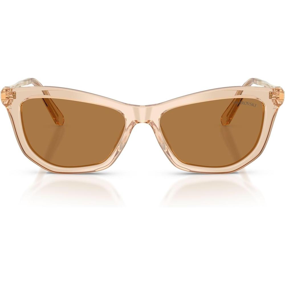 SWAROVSKI MONTURA SK6057 56 MM MUJER | TRANSPARENT BEIGE/BRONZE - 1