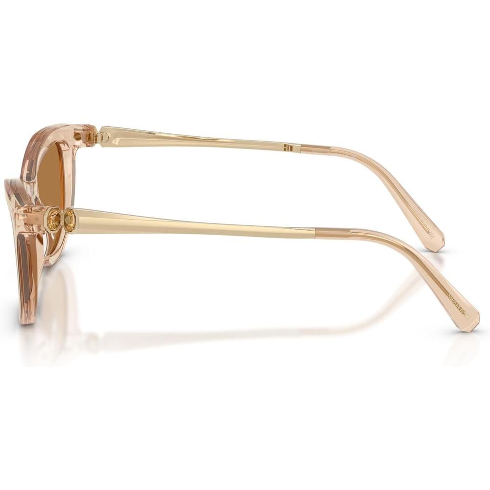 SWAROVSKI MONTURA SK6057 56 MM MUJER | TRANSPARENT BEIGE/BRONZE - 3
