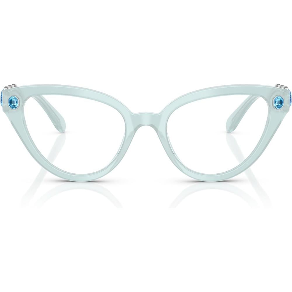 SWAROVSKI MONTURA SK2028 53 MM MUJER | MILKY LIGHT BLUE/DEMO LENS - 1