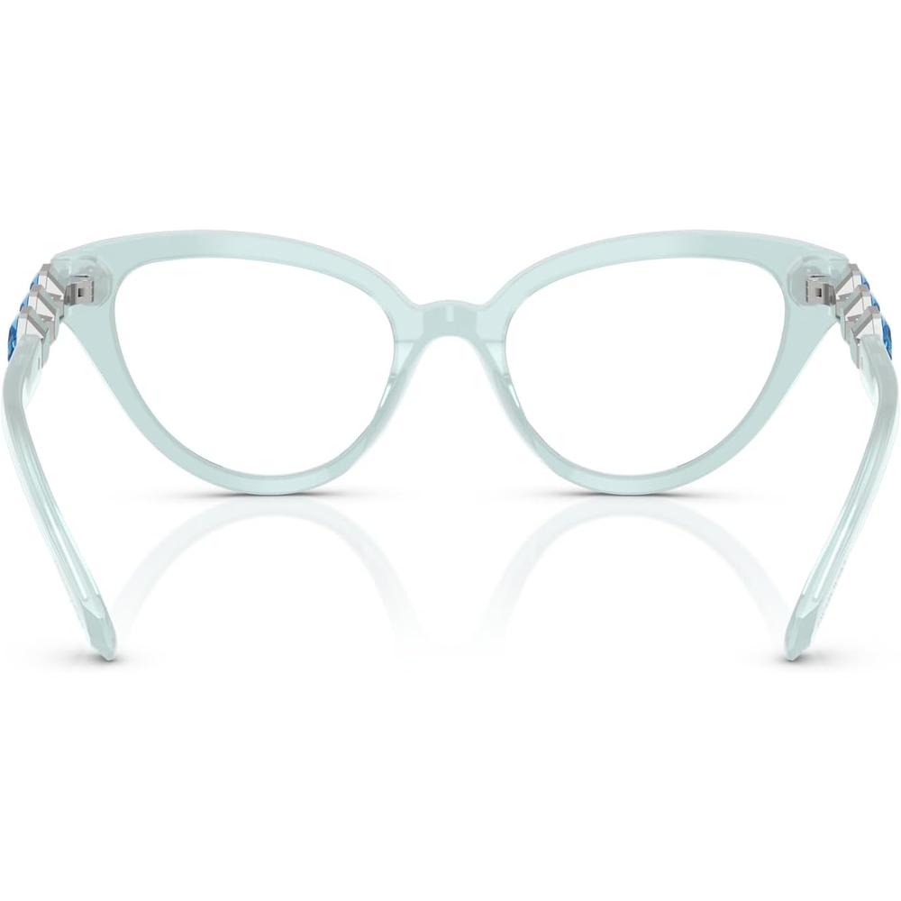 SWAROVSKI MONTURA SK2028 53 MM MUJER | MILKY LIGHT BLUE/DEMO LENS - 4