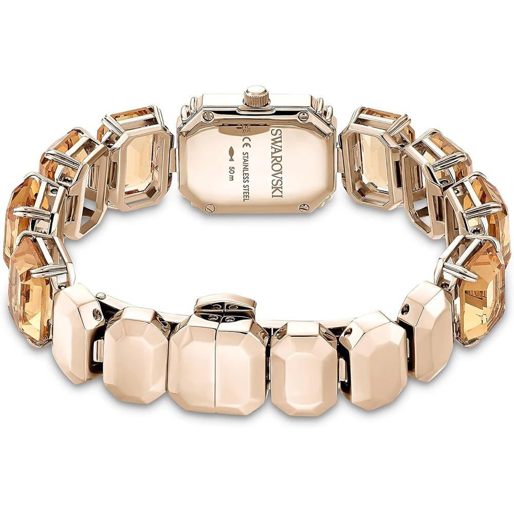 SWAROVSKI RELOJ OCTAGON PARA MUJER | BROWN / CHAMPAGNE GOLD-TONE - 3