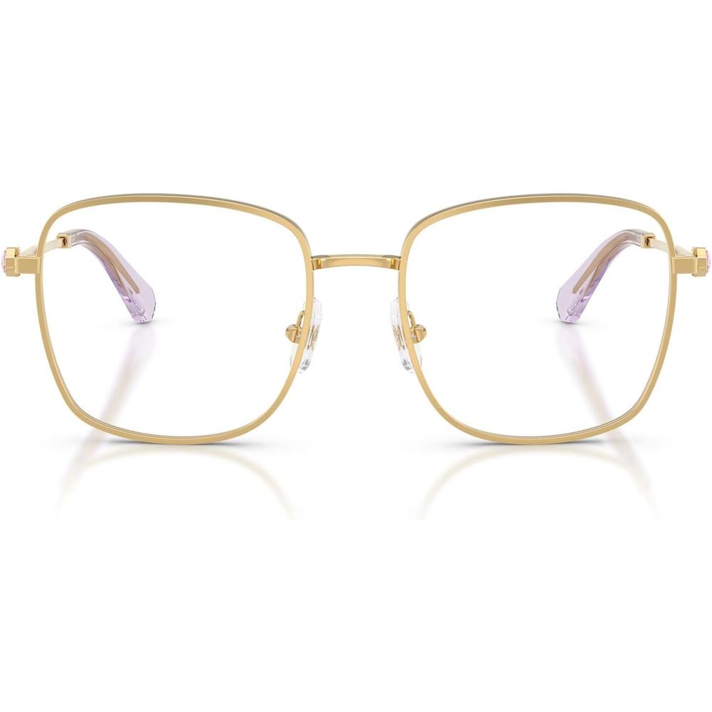 SWAROVSKI MONTURA CUADRADO SK1036 53 MM MUJER | GOLD/LIGHT VIOLET/DEMO LENS - 1