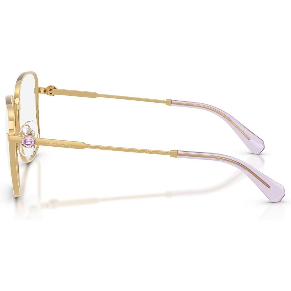 SWAROVSKI MONTURA CUADRADO SK1036 53 MM MUJER | GOLD/LIGHT VIOLET/DEMO LENS - 3