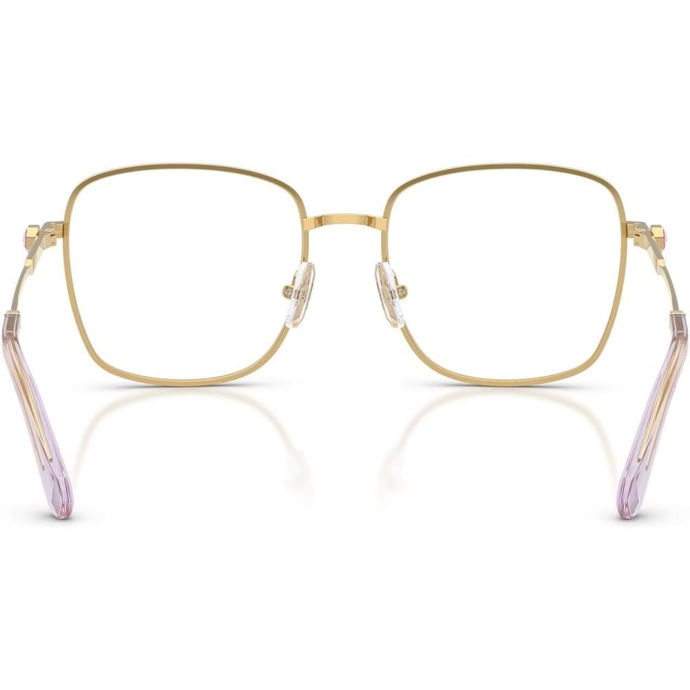 SWAROVSKI MONTURA CUADRADO SK1036 53 MM MUJER | GOLD/LIGHT VIOLET/DEMO LENS - 4