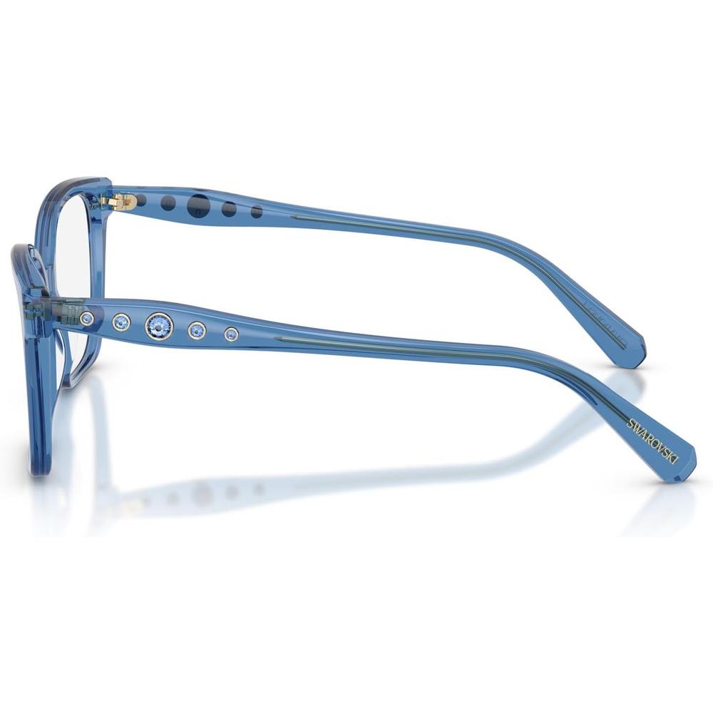 SWAROVSKI MONTURA CUADRADO SK2061 53 MM MUJER | TRANSPARENT BLUE/DEMO LENS - 3