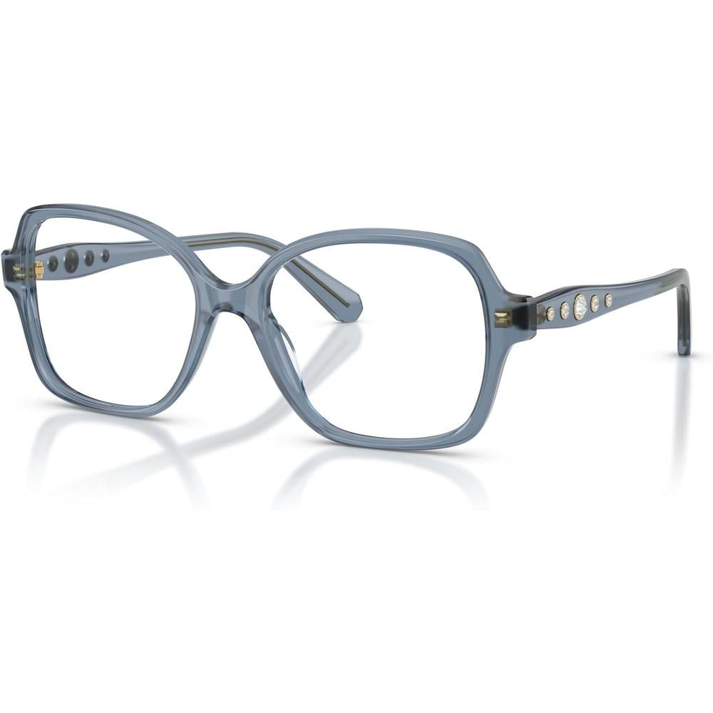 SWAROVSKI MONTURA CUADRADO SK2063 54 MM MUJER | MILKY LIGHT BLUE/DEMO LENS - 2