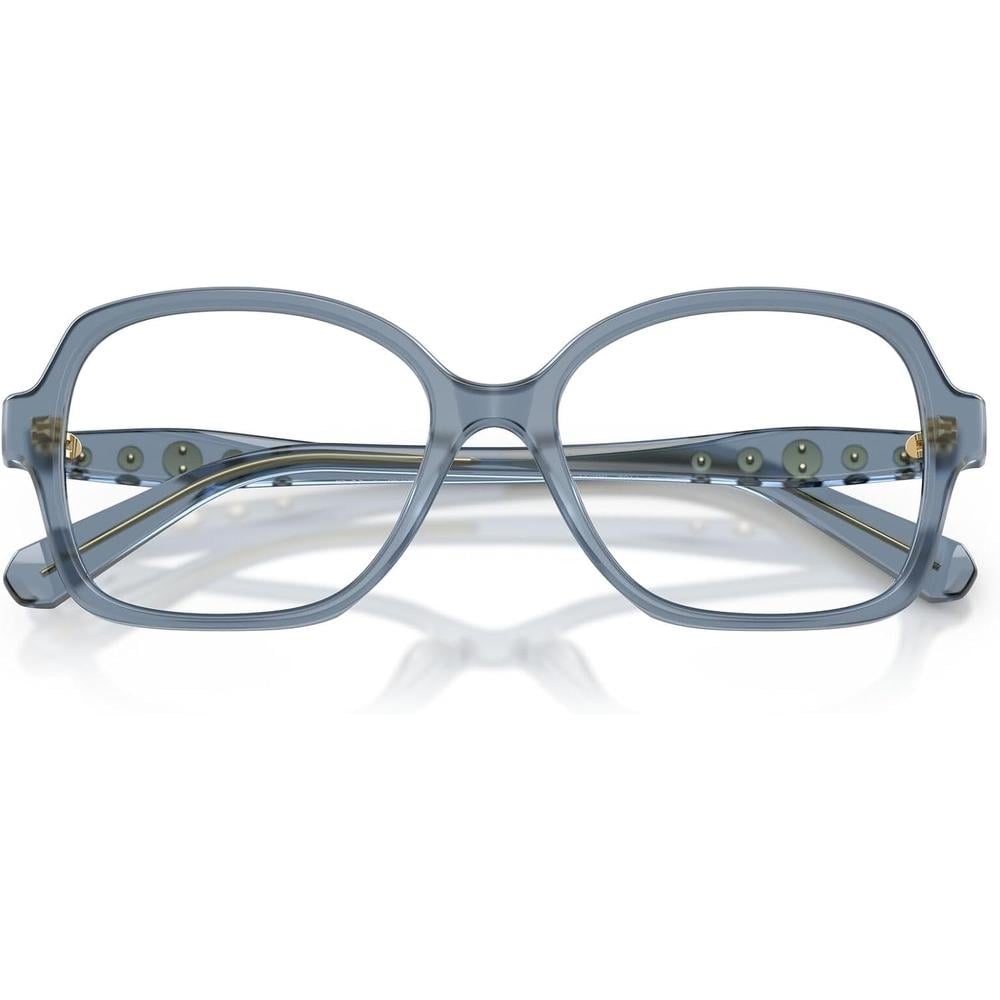 SWAROVSKI MONTURA CUADRADO SK2063 54 MM MUJER | MILKY LIGHT BLUE/DEMO LENS - 5