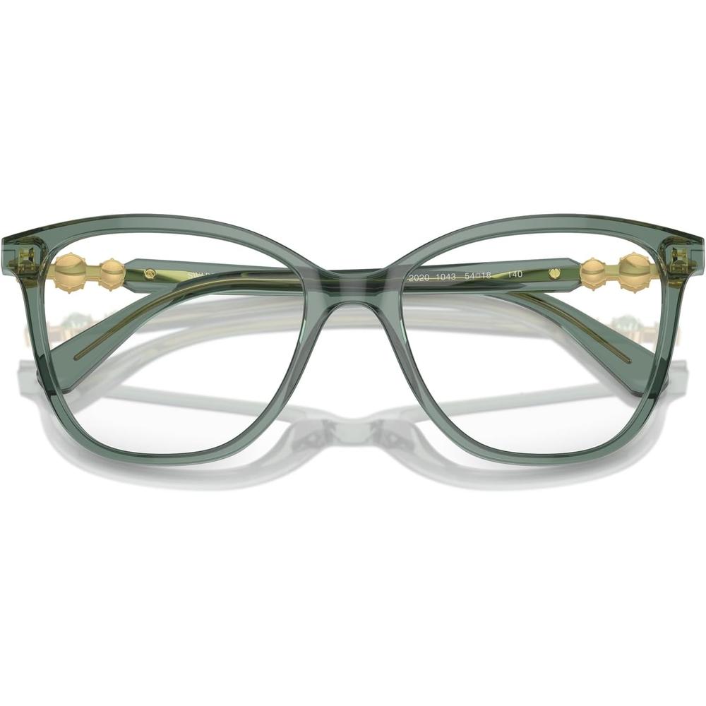 SWAROVSKI MONTURA CUADRADO SK2020 54 MM MUJER | TRANSPARENT GREEN/DEMO LENS - 5