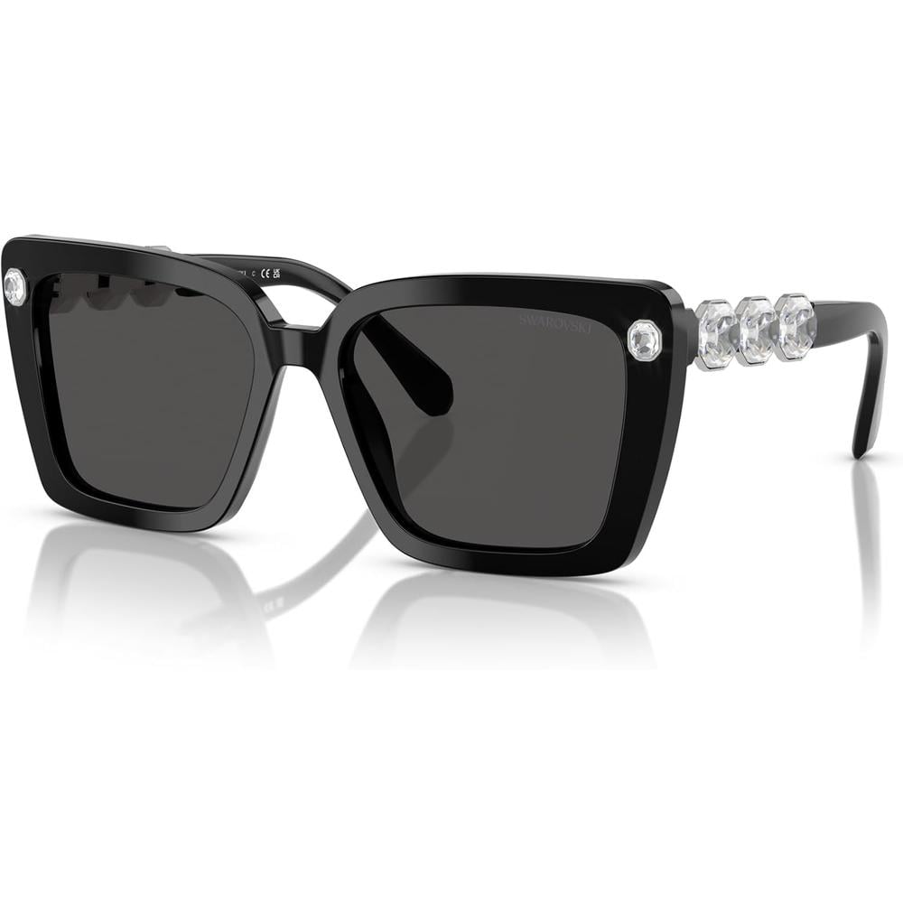 SWAROVSKI LENTES DE SOL CUADRADO SK6032 55 MM MUJER | BLACK/DARK GREY - 2