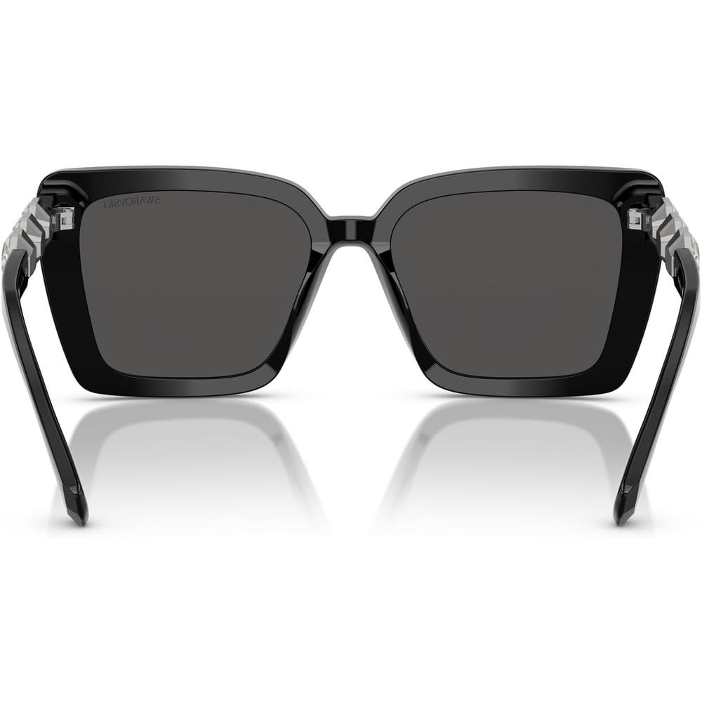 SWAROVSKI LENTES DE SOL CUADRADO SK6032 55 MM MUJER | BLACK/DARK GREY - 4