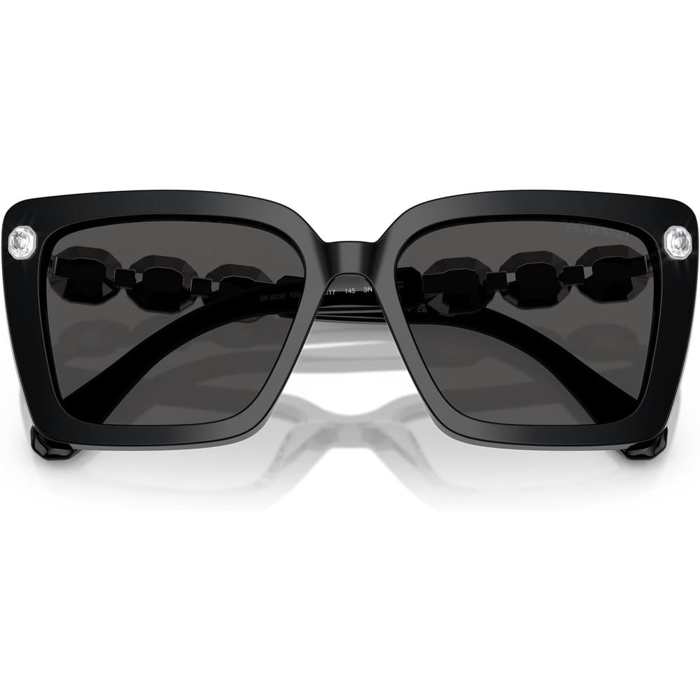 SWAROVSKI LENTES DE SOL CUADRADO SK6032 55 MM MUJER | BLACK/DARK GREY - 5