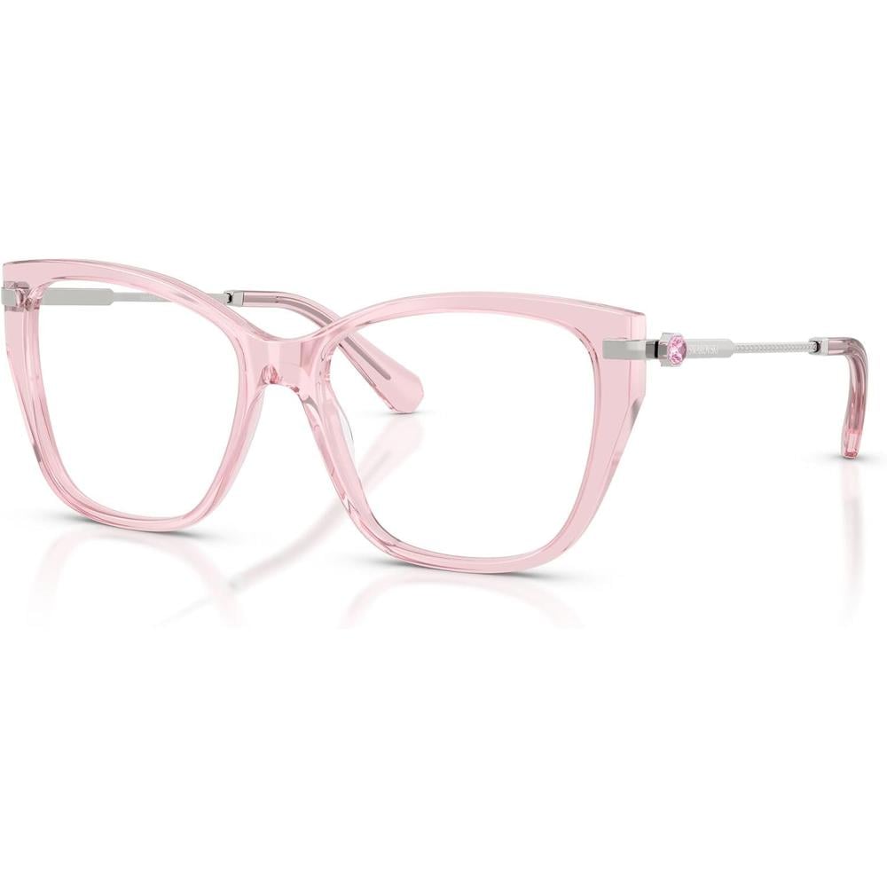 SWAROVSKI MONTURA SK2060 53 MM MUJER | TRANSPARENT PINK/DEMO LENS - 2