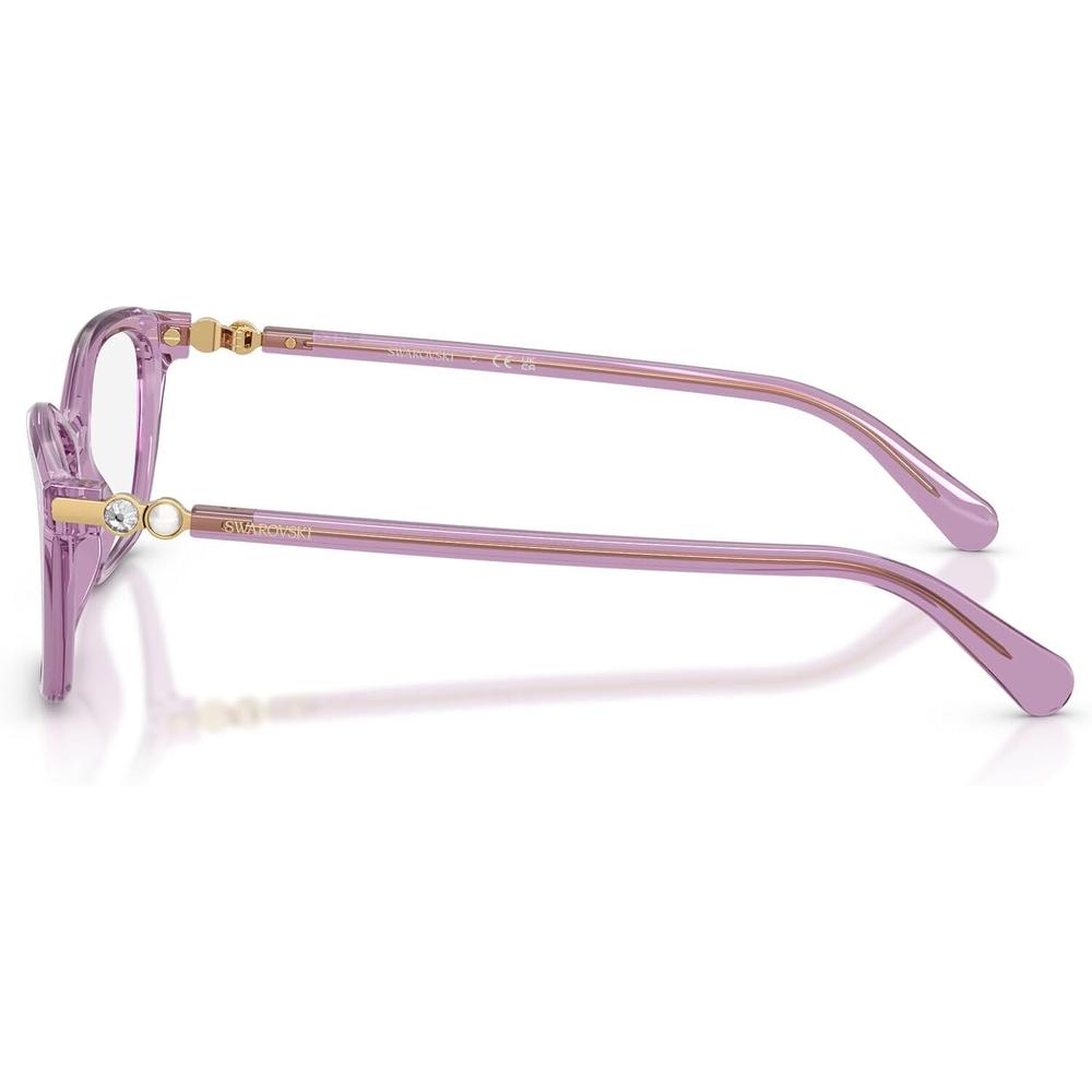 SWAROVSKI MONTURA CUADRADO SK2065 52 MM MUJER | TRANSPARENT AMETHYST/DEMO LENS - 3