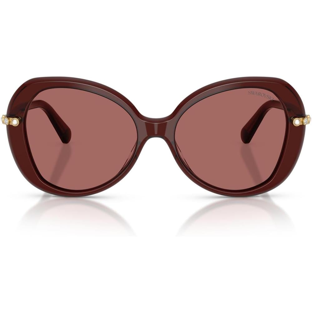 SWAROVSKI LENTES DE SOL SK6059 55 MM MUJER | TRANSPARENT BURGUNDY/DARK VIOLET - 1