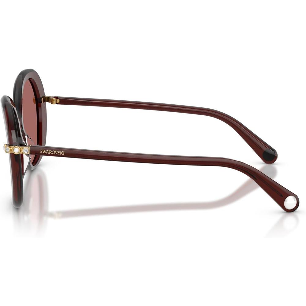 SWAROVSKI LENTES DE SOL SK6059 55 MM MUJER | TRANSPARENT BURGUNDY/DARK VIOLET - 3