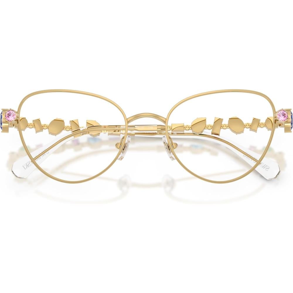 SWAROVSKI MONTURA SK1024 53 MM MUJER | GOLD/DEMO LENS - 5
