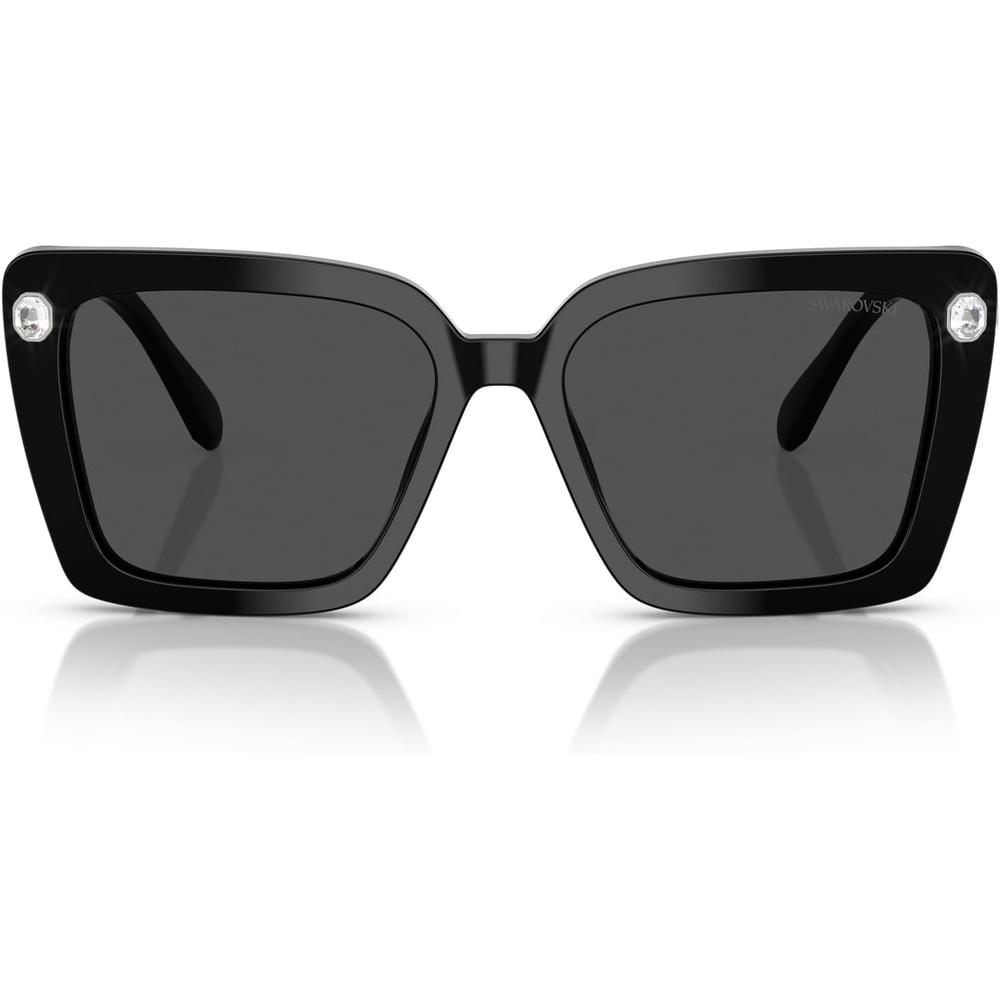 SWAROVSKI LENTES DE SOL CUADRADO SK6032F 55 MM MUJER | BLACK/DARK GREY - 1