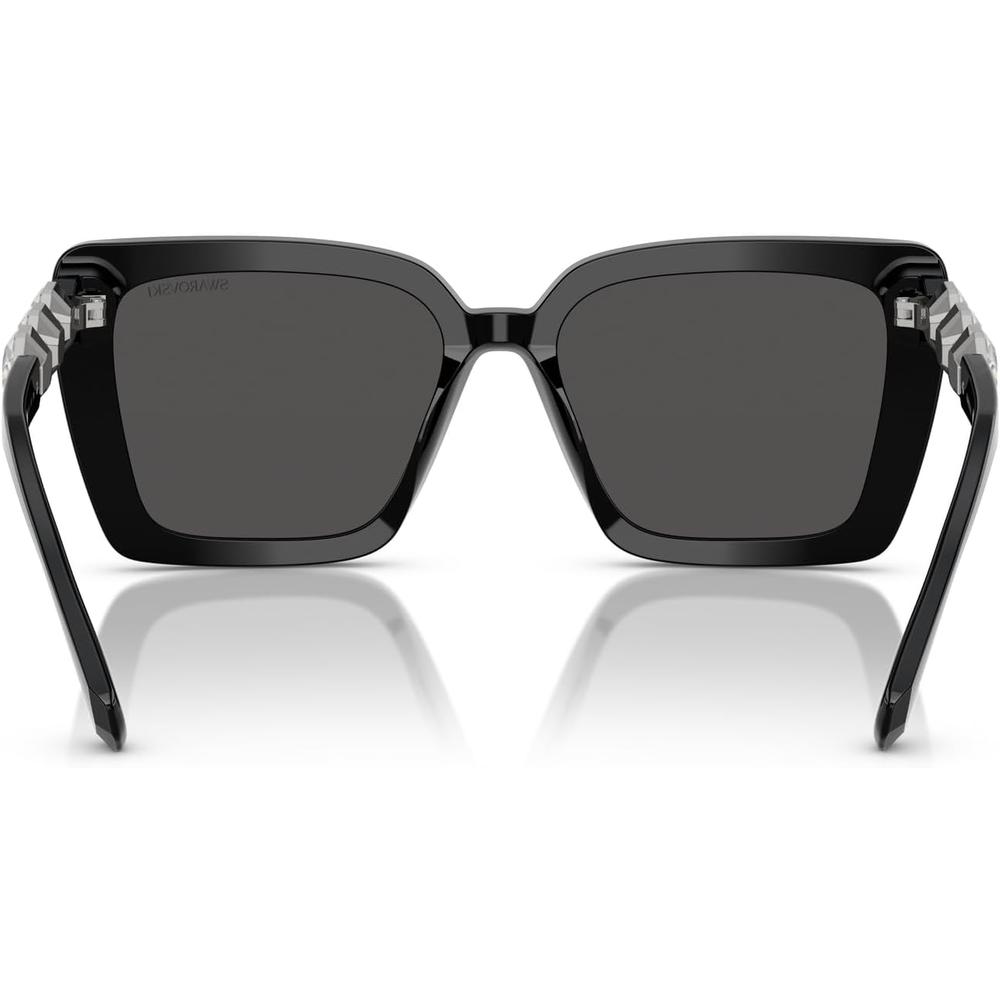 SWAROVSKI LENTES DE SOL CUADRADO SK6032F 55 MM MUJER | BLACK/DARK GREY - 4