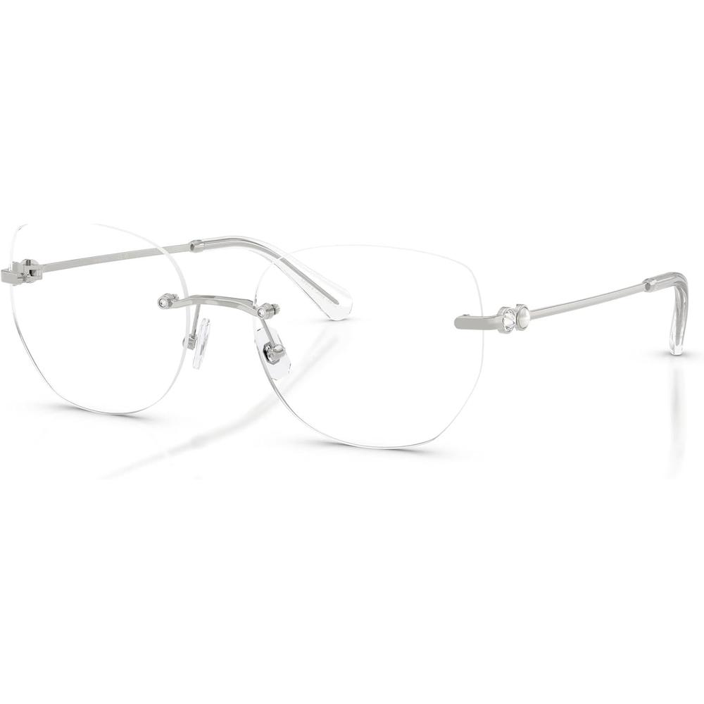 SWAROVSKI MONTURA SK1038 56 MM MUJER | SILVER/DEMO LENS - 2