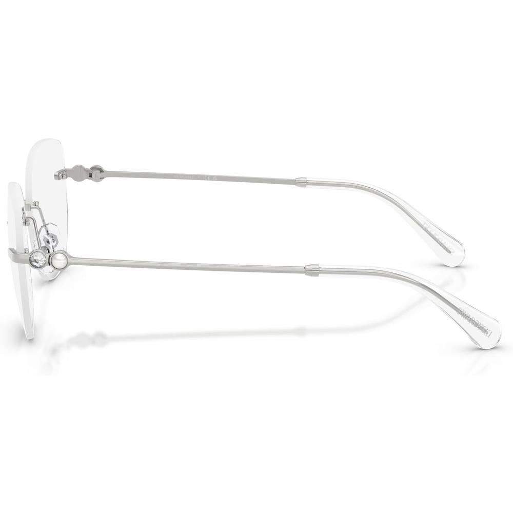 SWAROVSKI MONTURA SK1038 56 MM MUJER | SILVER/DEMO LENS - 3