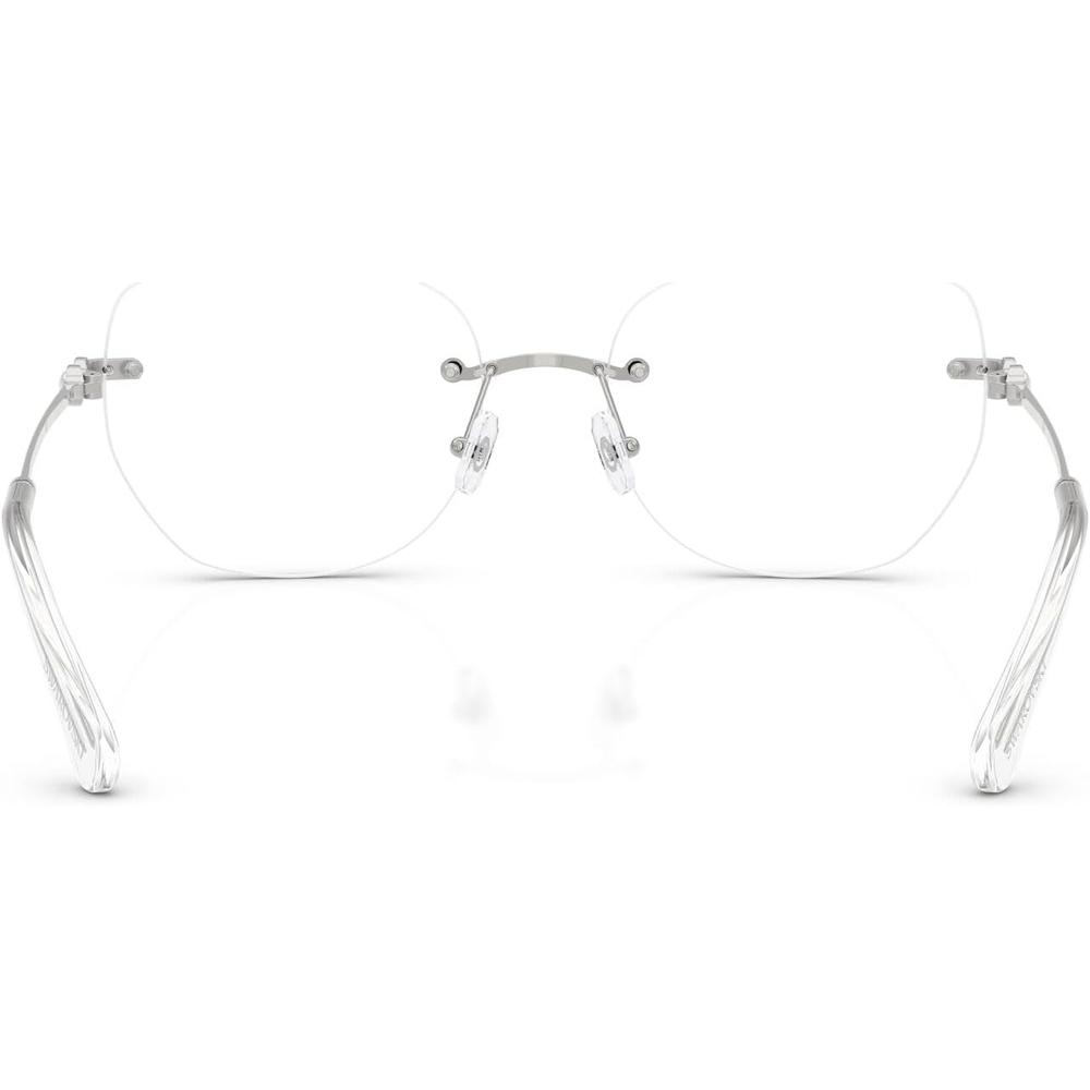 SWAROVSKI MONTURA SK1038 56 MM MUJER | SILVER/DEMO LENS - 4
