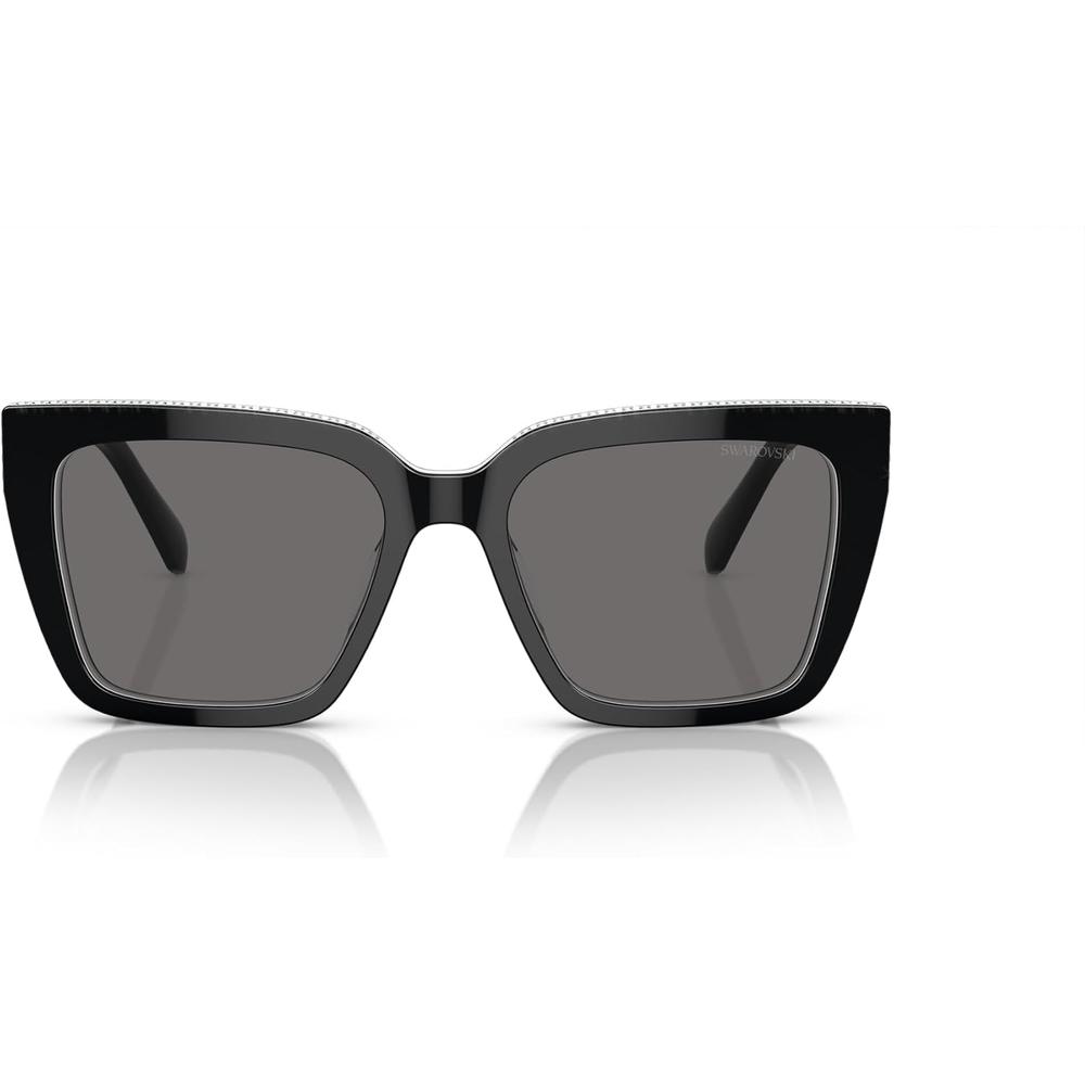 SWAROVSKI LENTES DE SOL CUADRADO SK6013 54 MM MUJER | BLACK/DARK GREY POLARIZED - 1