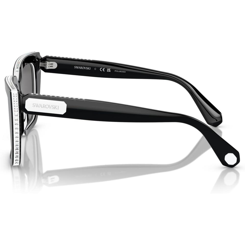 SWAROVSKI LENTES DE SOL CUADRADO SK6013 54 MM MUJER | BLACK/DARK GREY POLARIZED - 3