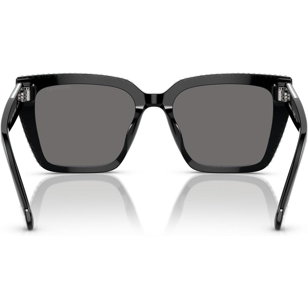 SWAROVSKI LENTES DE SOL CUADRADO SK6013 54 MM MUJER | BLACK/DARK GREY POLARIZED - 4