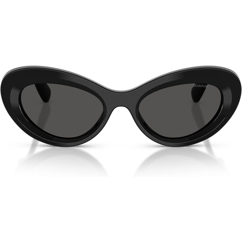 SWAROVSKI MONTURA SK6061U 51 MM MUJER | BLACK/SILVER/DARK GREY - 1