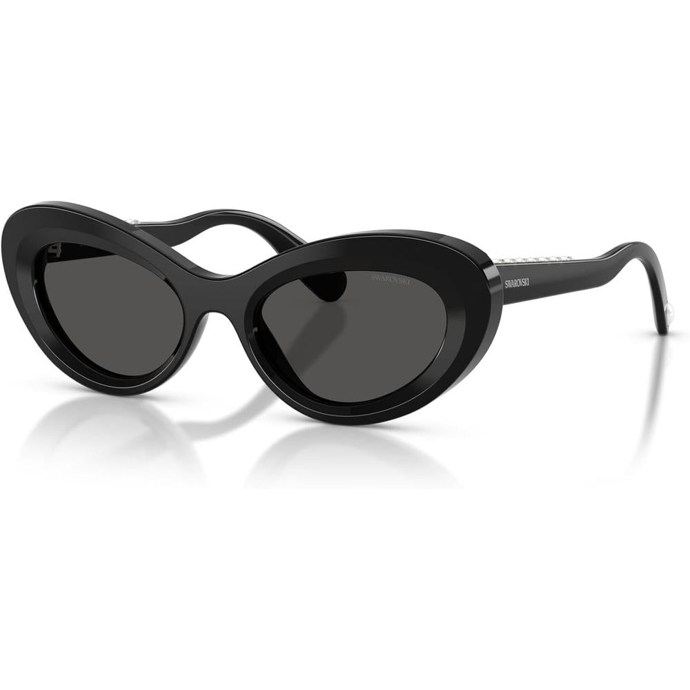 SWAROVSKI MONTURA SK6061U 51 MM MUJER | BLACK/SILVER/DARK GREY - 2