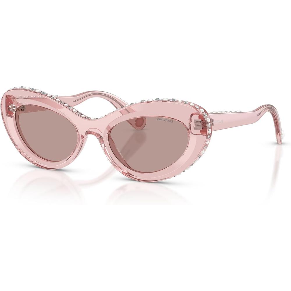 SWAROVSKI LENTES DE SOL SK6061U 51 MM MUJER | TRANSPARENT DARK PINK/LIGHT PURPLE BROWN - 2