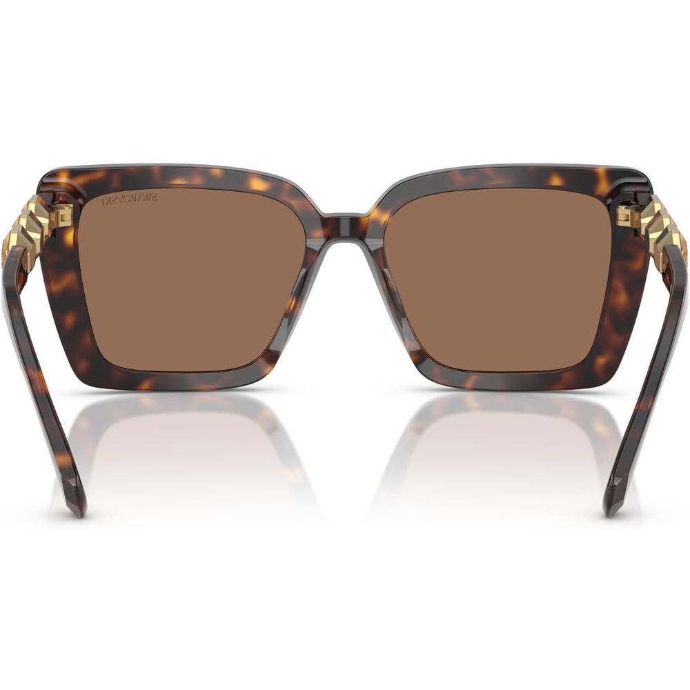 SWAROVSKI LENTES DE SOL CUADRADO SK6032 55 MM MUJER | HAVANA/DARK BROWN - 4