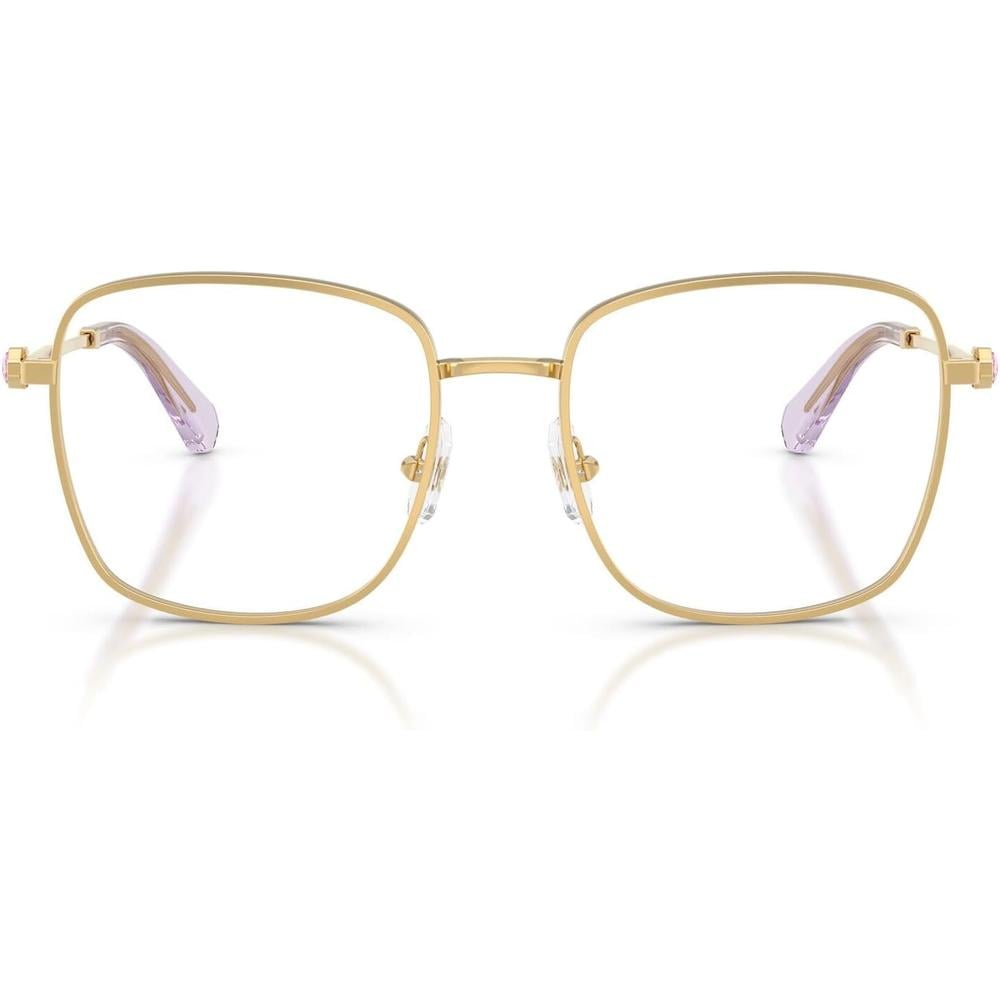 SWAROVSKI MONTURA CUADRADO SK1036 55 MM MUJER | GOLD/LIGHT VIOLET/DEMO LENS - 1