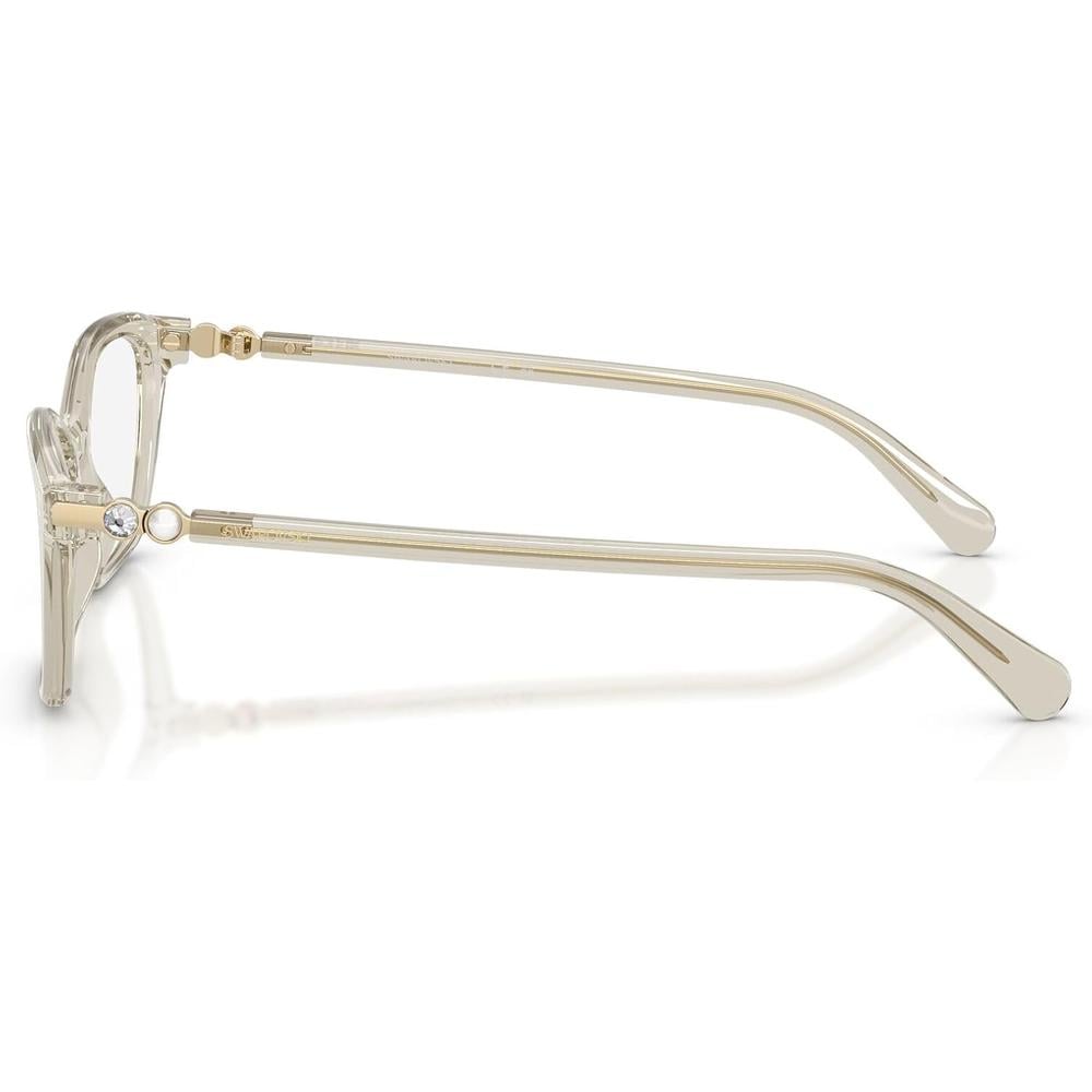 SWAROVSKI MONTURA CUADRADO SK2065 52 MM MUJER | TRANSAPRENT BEIGE/DEMO LENS - 3