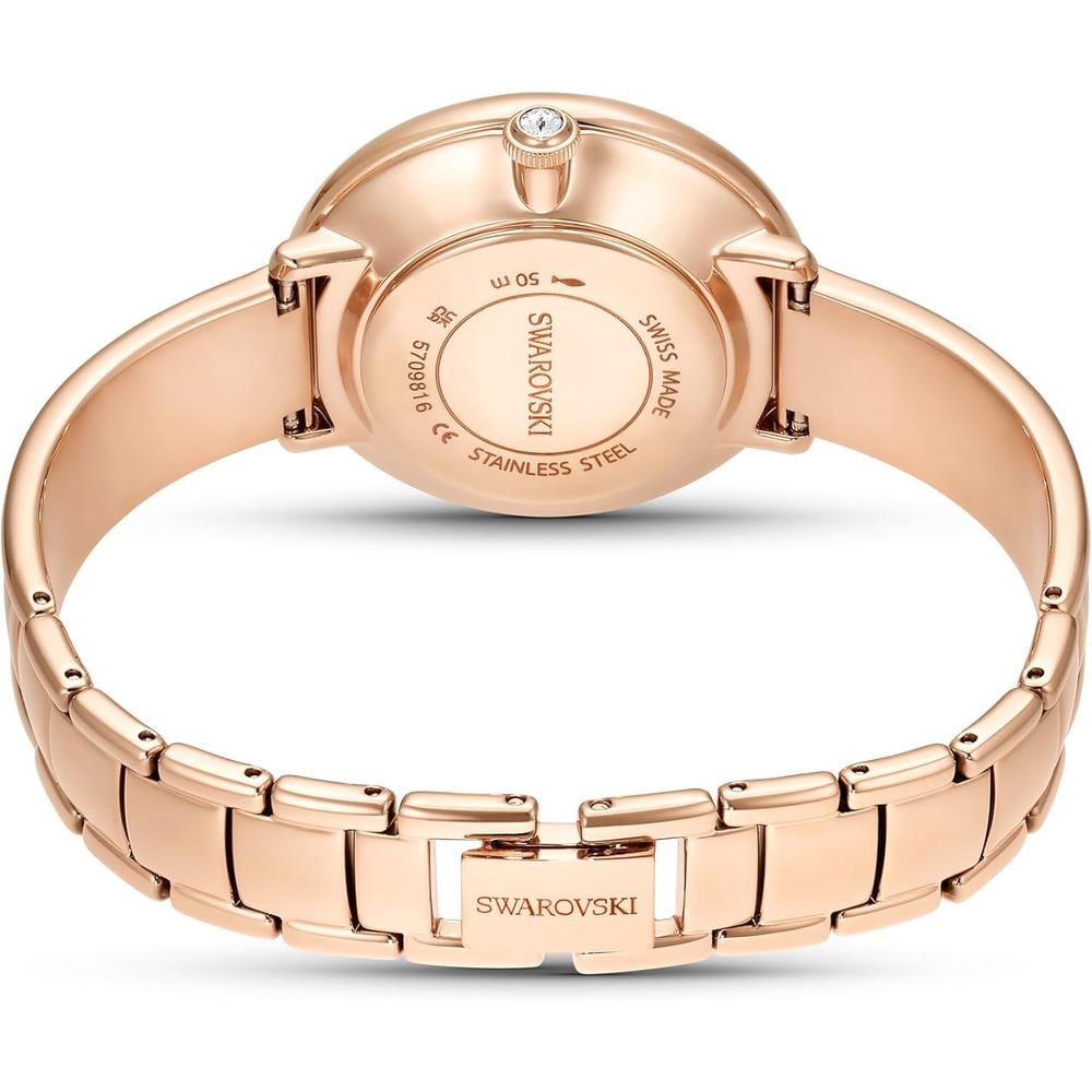 SWAROVSKI RELOJ CRYSTALLINE LUSTRE PARA MUJER | WHITE / ROSE GOLD TONE METAL BAND - 3