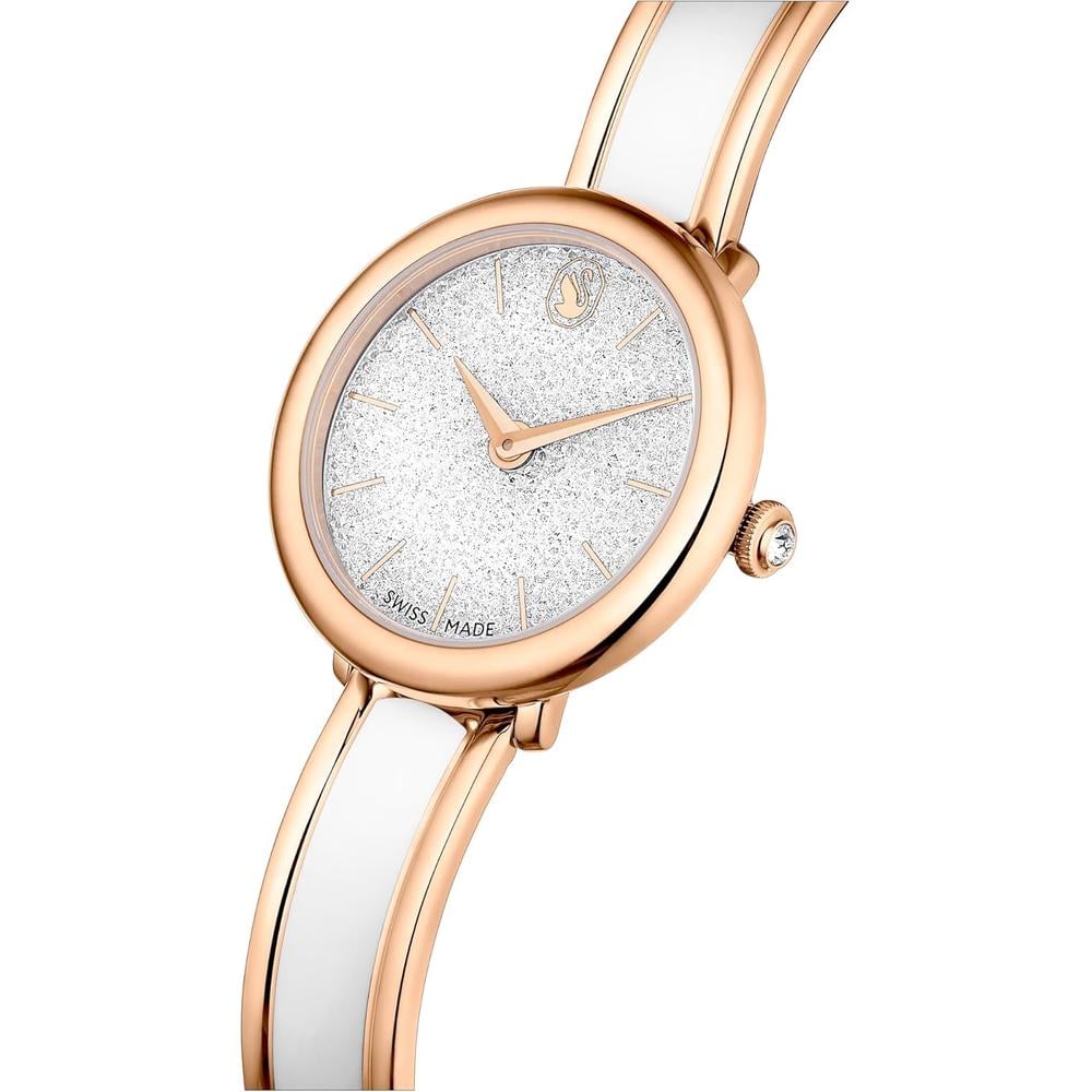 SWAROVSKI RELOJ CRYSTALLINE LUSTRE PARA MUJER | WHITE / ROSE GOLD TONE METAL BAND - 4